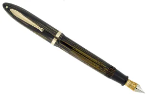 1936 SHEAFFER OVERSIZE GOLDEN PEARL BALANCE FOUNTAIN PEN RESTORED NEAR MINT