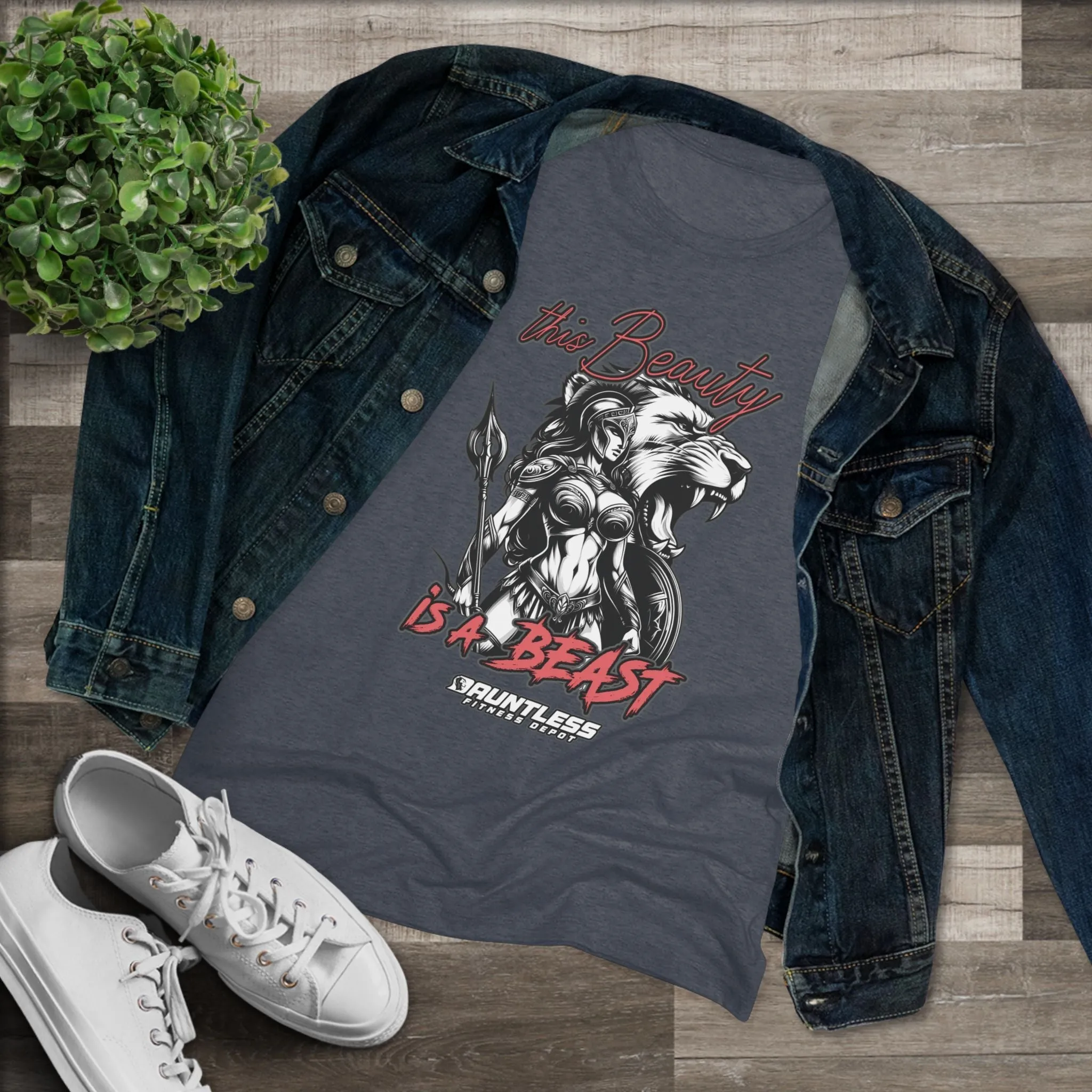 This Beauty is a Beast Women's Triblend Tee